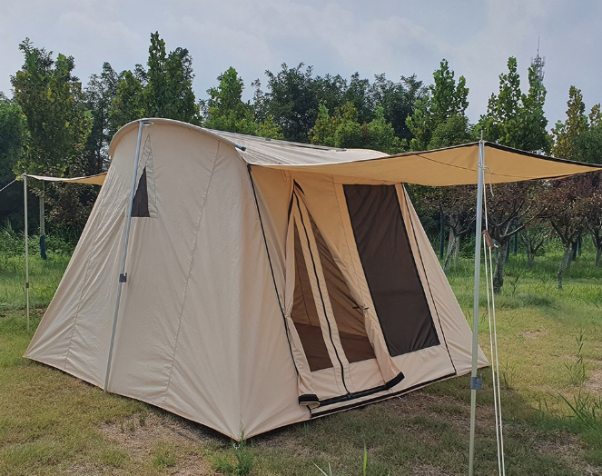 Cotton canvas springbar tent