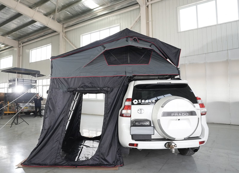 Outdoor 2-3 Person Rooftop Tent Custom 4X4 Suv Car Soft Shell New Design Camping Roof Top Tent