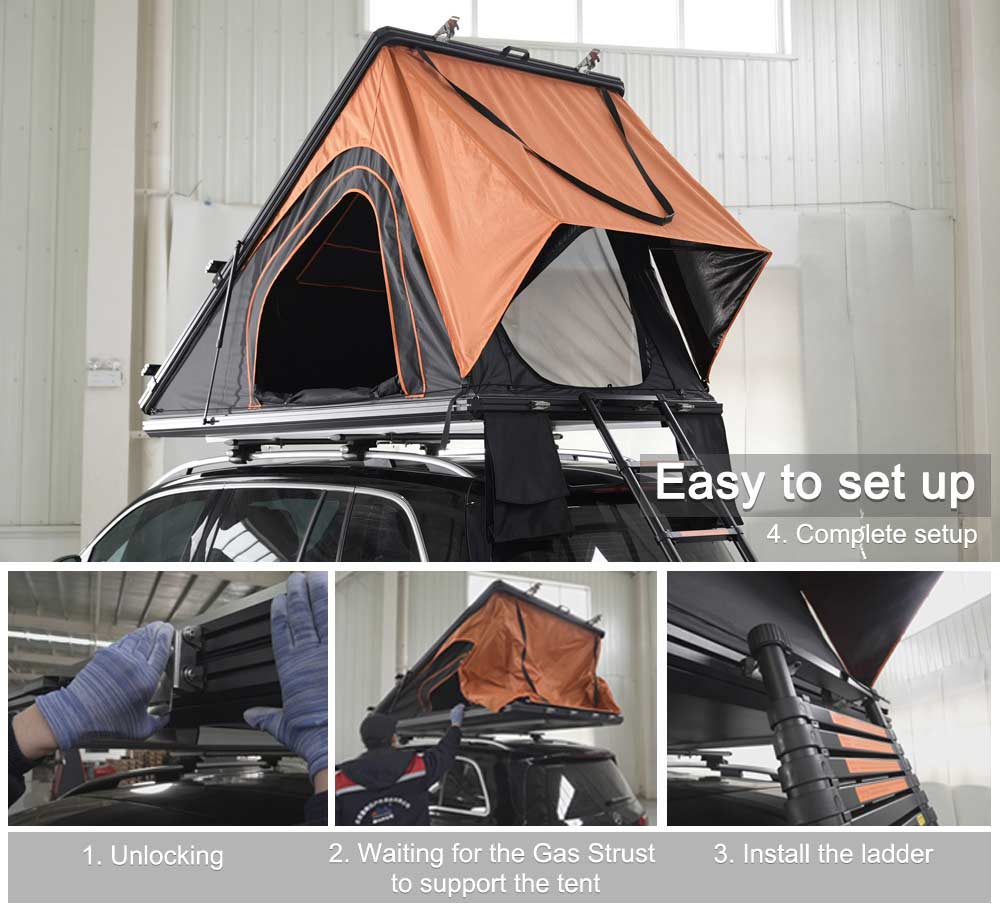 High Quality Top Quality Outdoor Camping Car Tent Aluminum Rooftop Tent Custom Suppliers