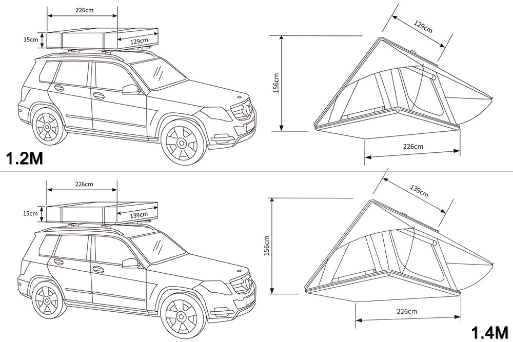 High Quality Top Quality Outdoor Camping Car Tent Aluminum Rooftop Tent Custom Suppliers