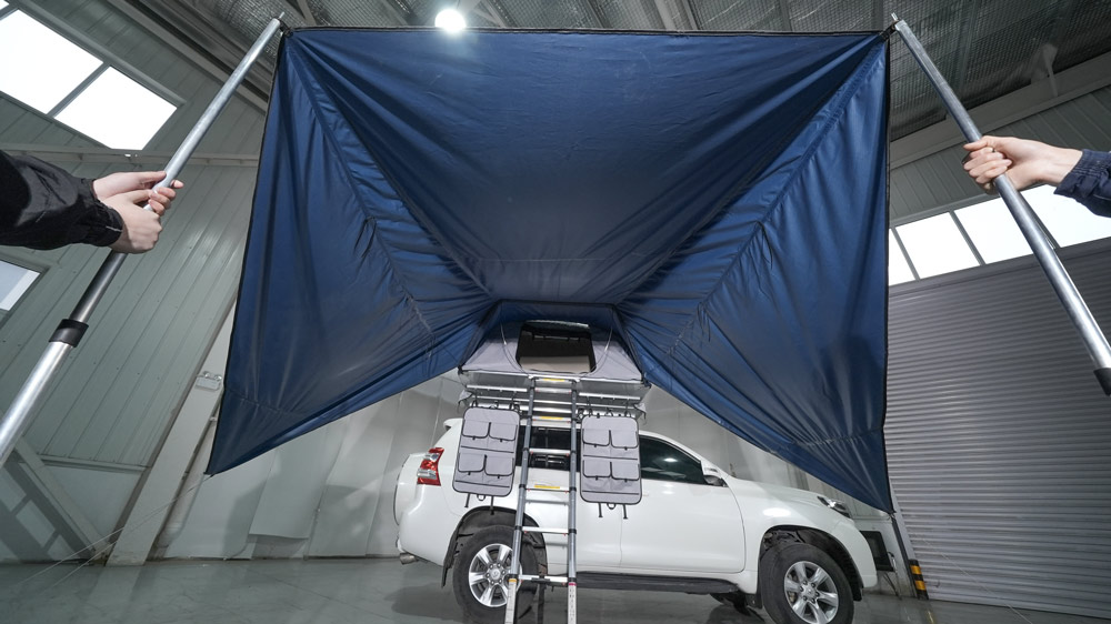 Best Selling Suv Car Side Open Rooftop Tent Custom Camping 4X4 Car Hard Shell Roof Top Tent