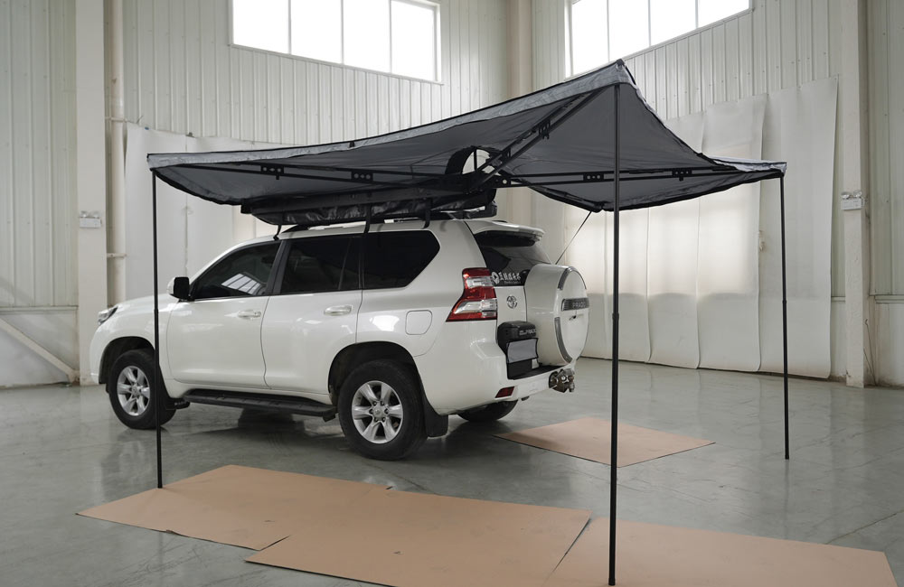 High Quality 2.5*3M Suv/4X4/4Wd Customized Retractable Camping Rooftop Car Roof Side Awning For Outdoor Camping Travel