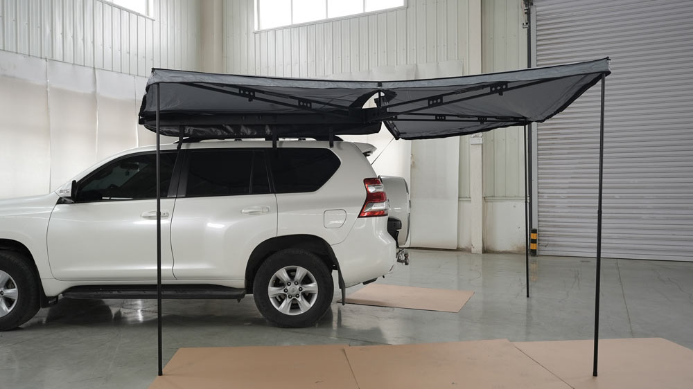 High Quality 2.5*3M Suv/4X4/4Wd Customized Retractable Camping Rooftop Car Roof Side Awning For Outdoor Camping Travel