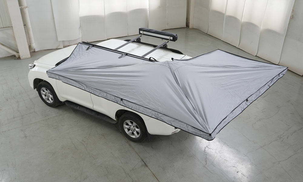 High Quality 2.5*3M Suv/4X4/4Wd Customized Retractable Camping Rooftop Car Roof Side Awning For Outdoor Camping Travel