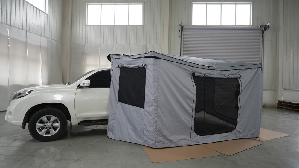 High Quality 2.5*3M Suv/4X4/4Wd Customized Retractable Camping Rooftop Car Roof Side Awning For Outdoor Camping Travel