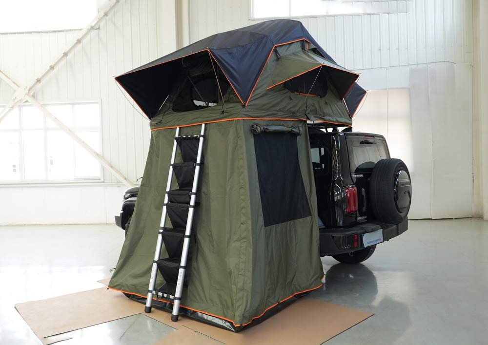 Custom Outdoor Camping 4 Person Top Roof Tent  Car Rooftop Tent Soft Shell Roof Top Tent