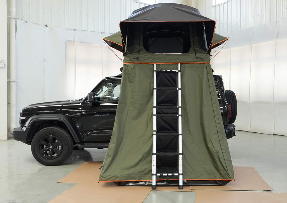 Custom Outdoor Camping 4 Person Top Roof Tent  Car Rooftop Tent Soft Shell Roof Top Tent