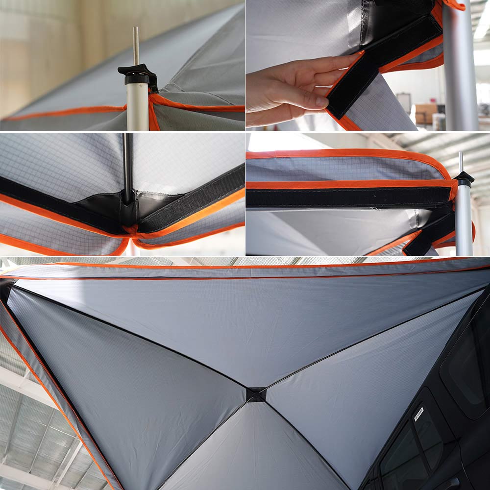 Retractable Car Roof Side Awning 4X4 4Wd Camping Waterproof Outdoor Camping Retracable Roof Car Tents Side Awning