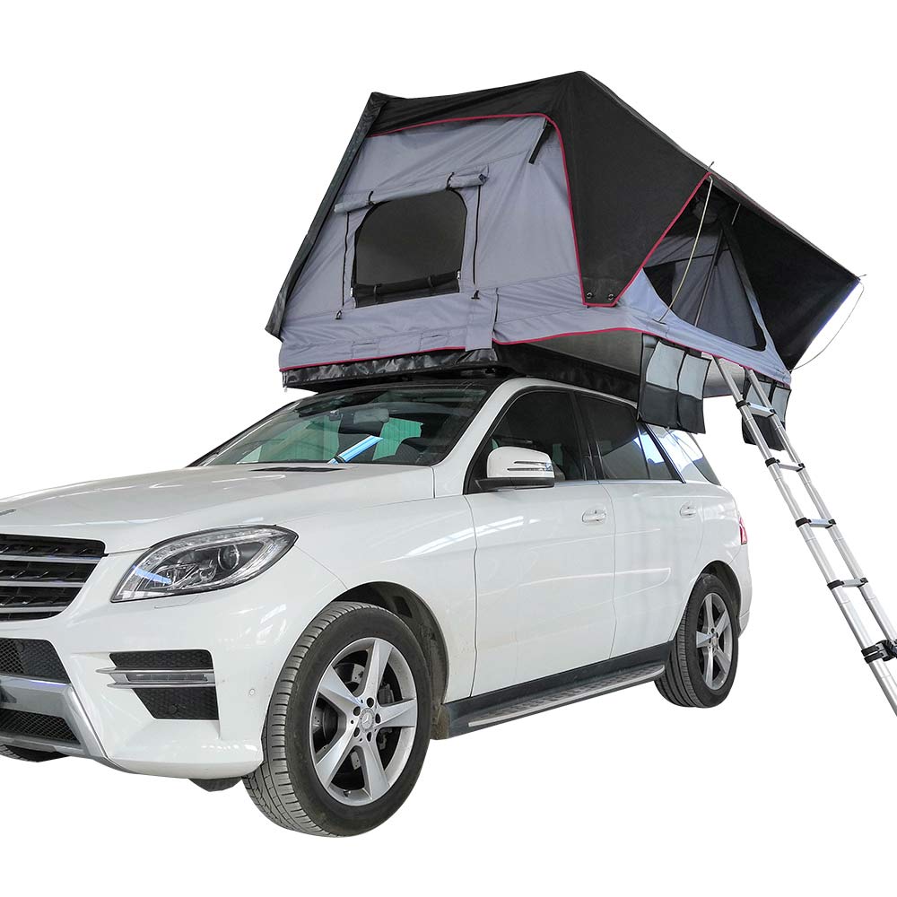 Sunnday Einziehbares Auto-Camper-Vorzelt mit schwarzem  Mesh-Seitenverlängerungs-Overlanding-Zelt für SUV-LKW