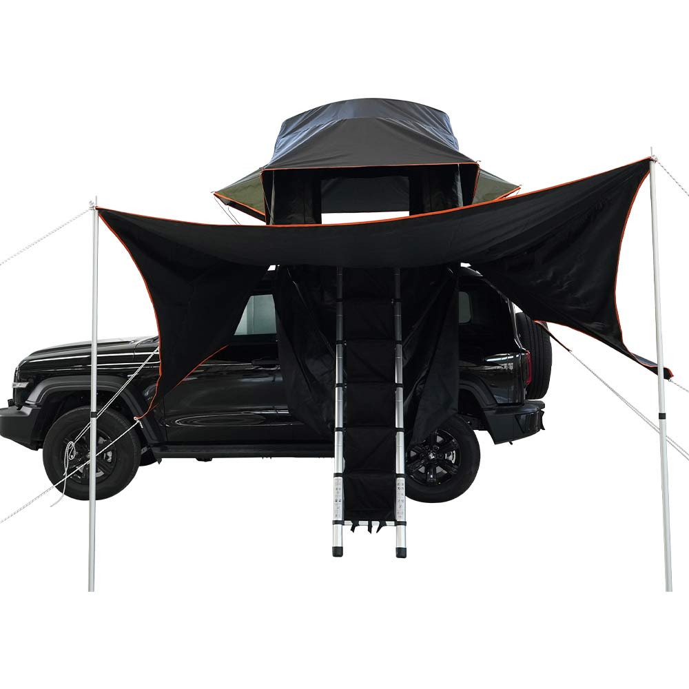 Custom Outdoor Camping 4 Person Top Roof Tent  Car Rooftop Tent Soft Shell Roof Top Tent